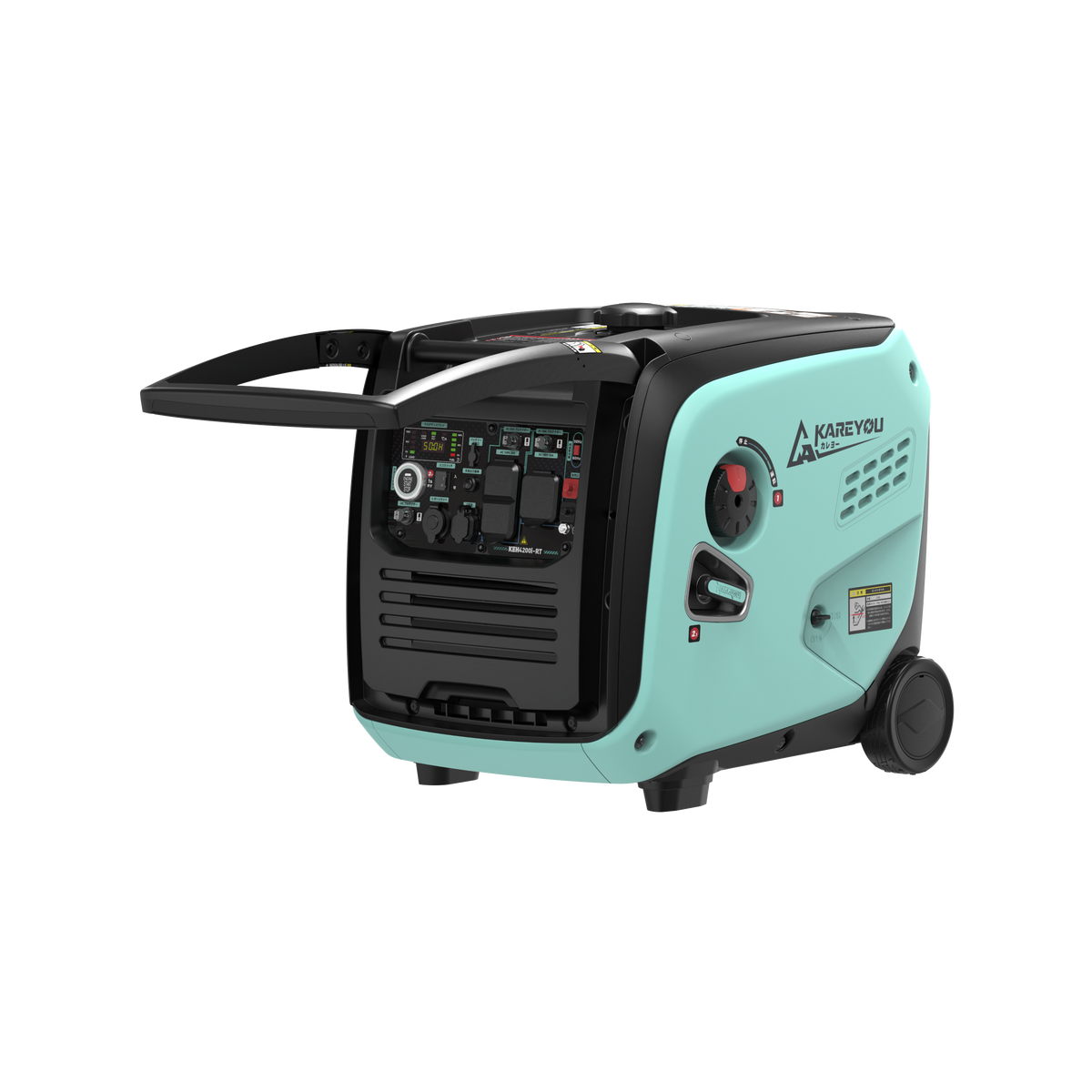 【企画・開発中】Kareyou インバーター発電機 KEH4200i-RT 定格4.2kVA 最大4.7kVA 100V 12L大容量タンク ワンプッシュ始動 マルチディスプレイ ECOモード USB-A・Type-C 並列運転対応 防災 DIY 現場作業