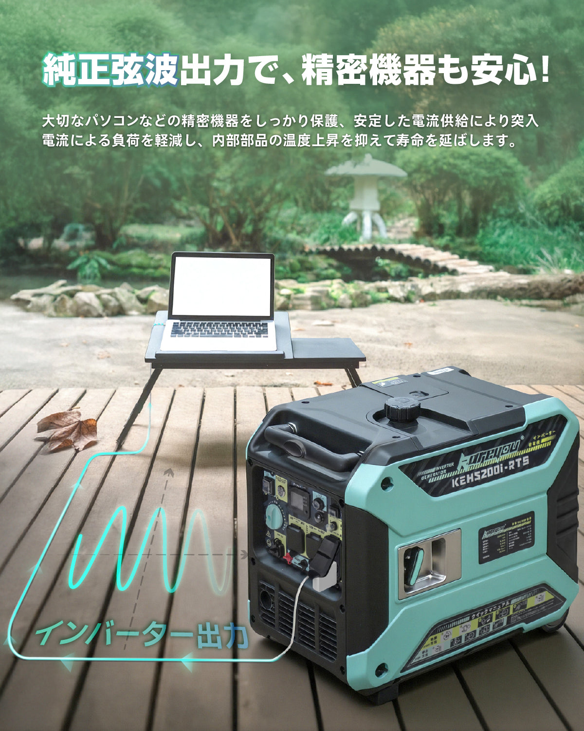 Kareyou ガソリン発電機 KEH5200i-RTS 200V発電機 単相100V/200V 高出力AC(定格5200W / 最大5500W 5ポート) セルスターター機能 正弦波 インバーター発電機 静音設計 過負荷・オイル不足保護 50Hz/60Hz切替 リコイル式 長時間運転 大型ドローン 建築現場 キッチンカー BCP対策 イベント 業務用発電機 防災対策