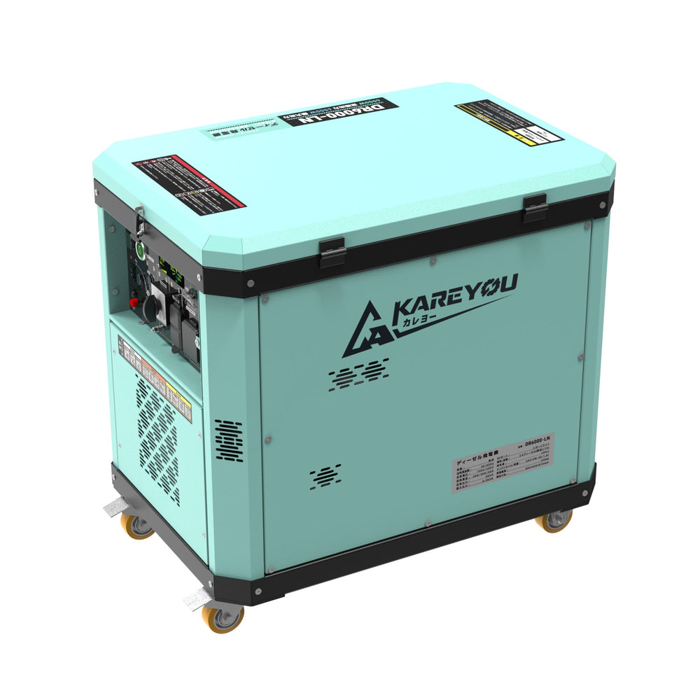 【企画・開発中】KAREYOU DR6000-LN 静音型ディーゼル発電機｜定格6kVA・最大6.5kVA